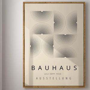 Bauhaus Art Print: Mid-Century Modern Framed Wall Decor