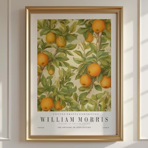 William Morris Print - Framed Wall Art - Large Wall Art - Botanical Print - Floral Print - Vintage Wall Art -  Mid Century Modern