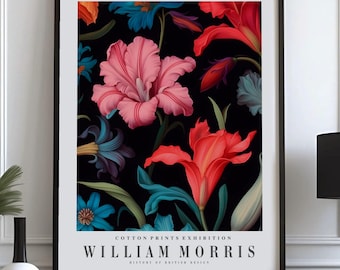 Dark Floral Print – Vibrant Botanical Design