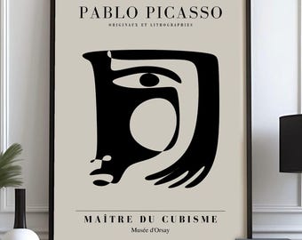 Picasso Cubism Print: Framed Abstract Wall Art