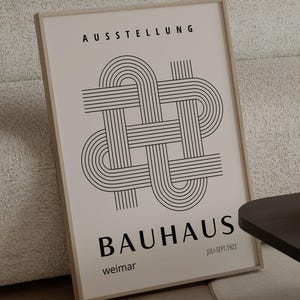 Bauhaus Art Print: Mid Century Modern Abstract Wall Art