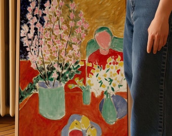 Henri Matisse Print - The Plum Blossoms 1948 - Framed Canvas Wall Art Large Wall Art - Botanical Wall Art