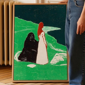 Edvard Munch Print - The Scream 1895  - Framed Canvas Wall Art - Large Wall Art