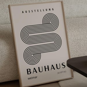 Bauhaus Art Print: Mid Century Modern Abstract Wall Art