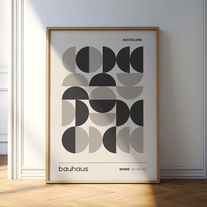 Bauhaus Exhibition Print: Mid-Century Modern Framed Wall Art