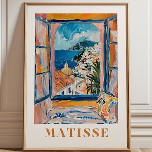 Matisse Print, Framed Wall Art, Italy Wall Art, Large Wall Art, Coastal Decor, Trendy Wall Art, Matisse Inspired