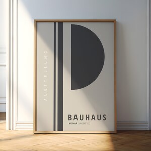 Bauhaus Exhibition Poster: Mid-Century Modern Framed Wall Art
