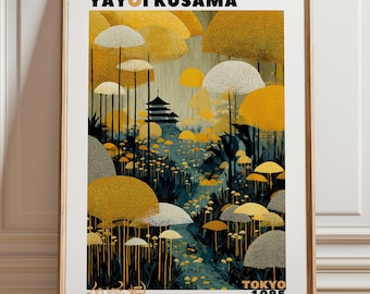 Yayoi Kusama Poster - Japanese Forest Wall Decor