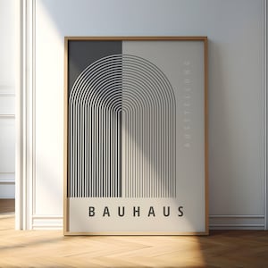 Bauhaus Poster, Framed Wall Art Mid century Modern, Maximalist Wall Art, Modern Wall Art, Wall Decor Bedroom Wall Art Bauhaus Print