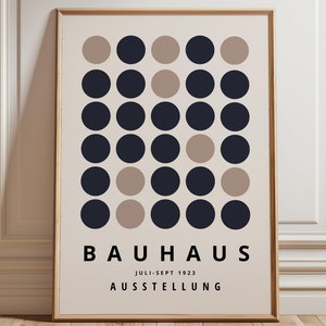 Bauhaus Exhibition Print: Mid Century Modern Geometric Wall Art