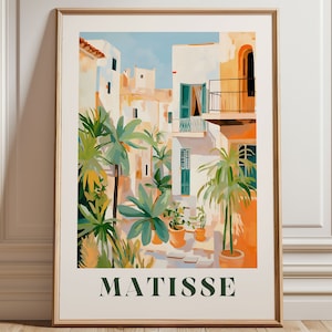 Matisse Print - Framed Wall Art - Italy Wall Art - Large Wall Art - Living Room Decor - Trendy Wall Art - Matisse Inspired