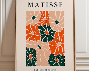 Matisse Flowers Print: Mid Century Modern Framed Wall Art - Etsy