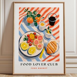 Fruit Illustration Print: Food Lover Kitchen Wall Art image 1