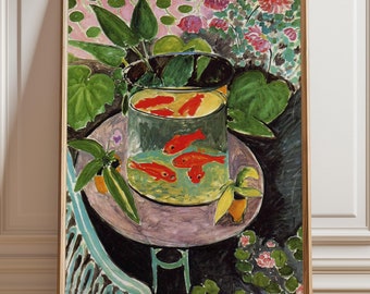 Henri Matisse Goldfish Print: Modernist Wall Art, Framed Option - Etsy