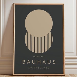 Modern Bauhaus Art Print: Framed Geometric Wall Decor