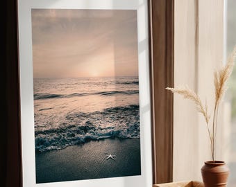 Framed Beach Photography Print: Coastal Wall Art