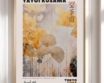 Yayoi Kusama Botanical Print: Japanese Modern Art Wall Decor - Etsy