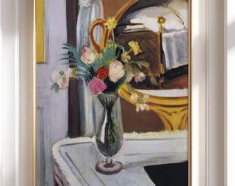 Henri Matisse 'The Bed in the Mirror' Giclée Print - Framed Botanical Wall Art