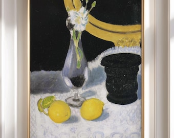 レモンの静物画 木製フレーム付き レモンの静物画 木製フレーム付き レモンの静物画 木製フレーム付き