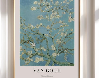 Vincent Van Gogh - Almond Blossom 1890 - Framed Wall Art - Oil Painting Flowers - Large Wall Art - Botanical Wall Art