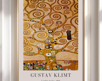 Impresión del Árbol de la Vida de Gustav Klimt - Arte antiguo enmarcado