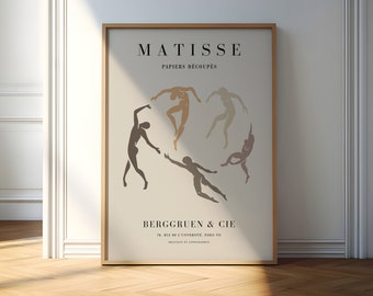 Matisse Dancing Print: Minimalist Framed Wall Art