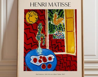 Henri Matisse 'Red Interior' Framed Art Print: Modern Still Life