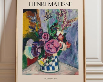 Henri Matisse 'Les Pivoines' Botanical Framed Art Print