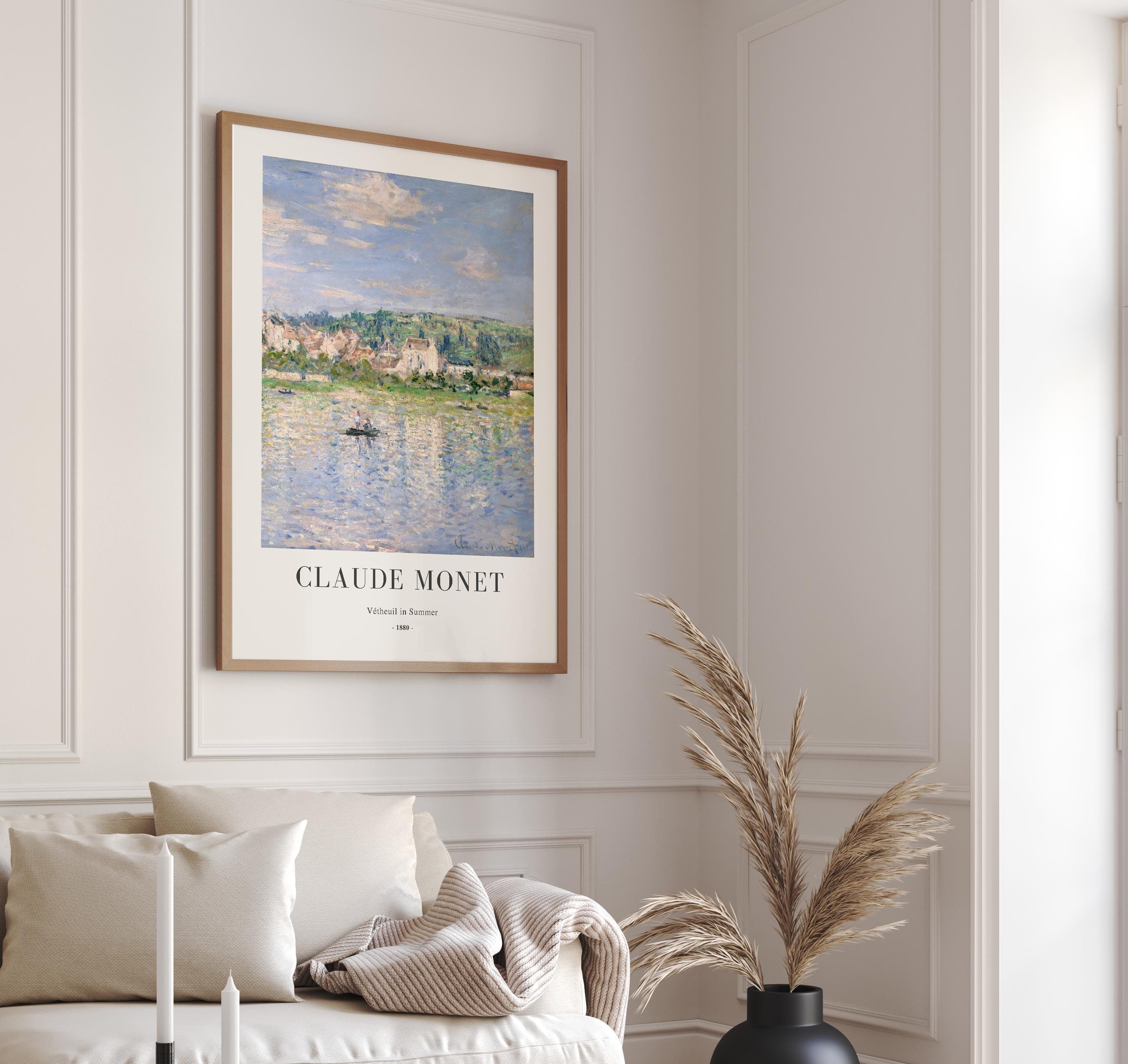 Claude Monet - Vetheuil in Summer - Framed Impressionist Landscape