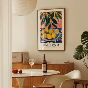 Italian Lemon Print: Kitchen Wall Art, Citrus Illustration image 14