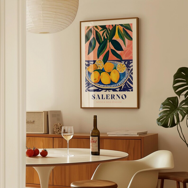 Italian Lemon Print: Kitchen Wall Art, Citrus Illustration image 14