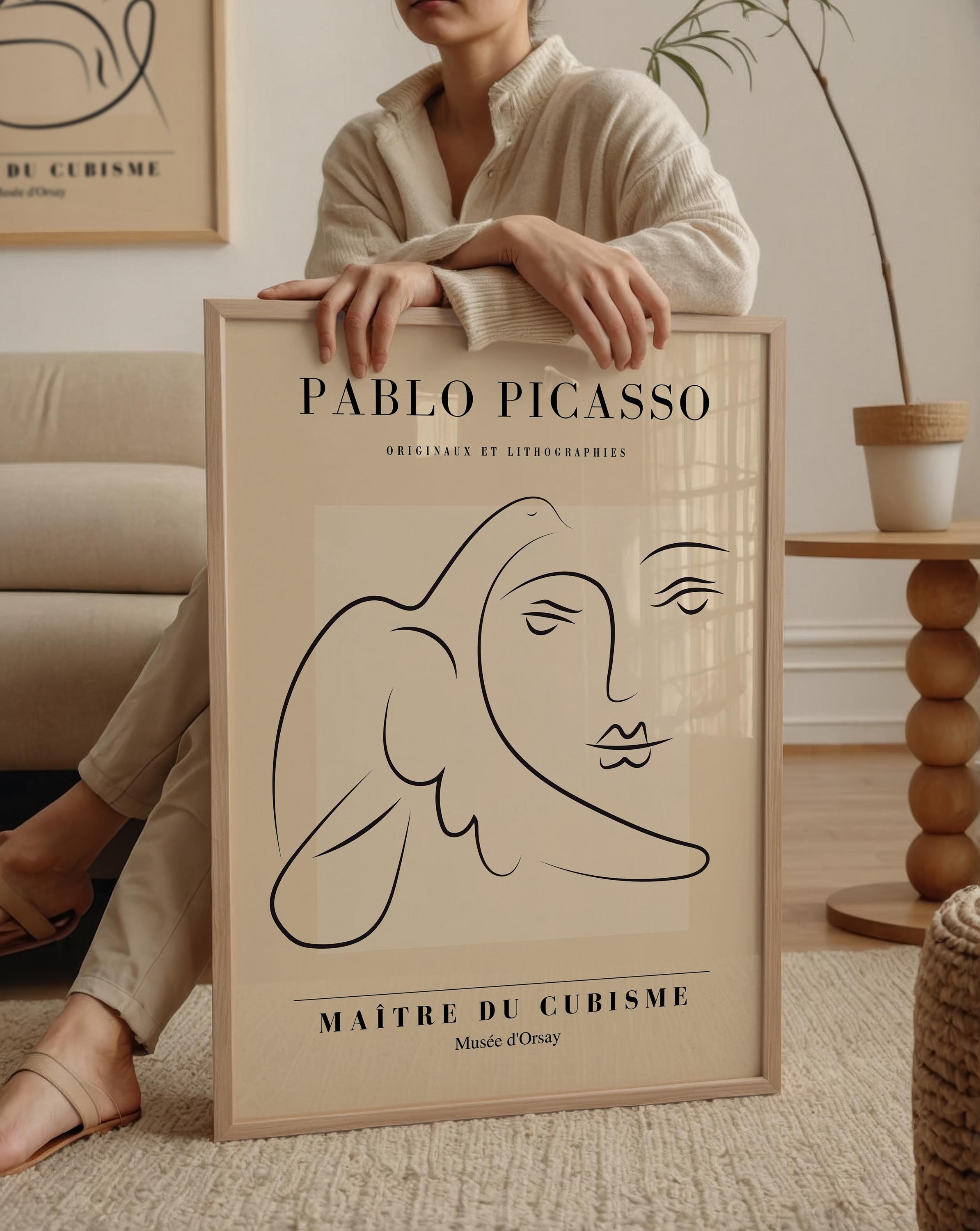 Picasso Dove of Peace Print: Cubism Mid-Century Wall Art - Etsy 日本