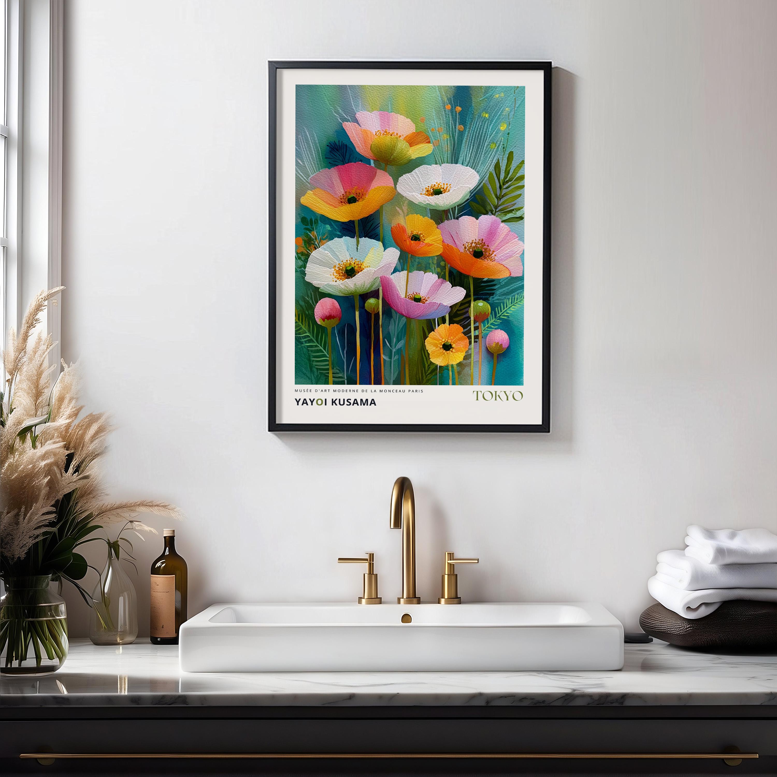 Colorful Floral Wall Art, Botanical Print, Modern Watercolor