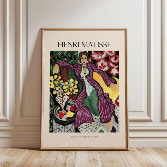 Henri Matisse - Woman in a Purple Coat 1937 - Gift Framed
