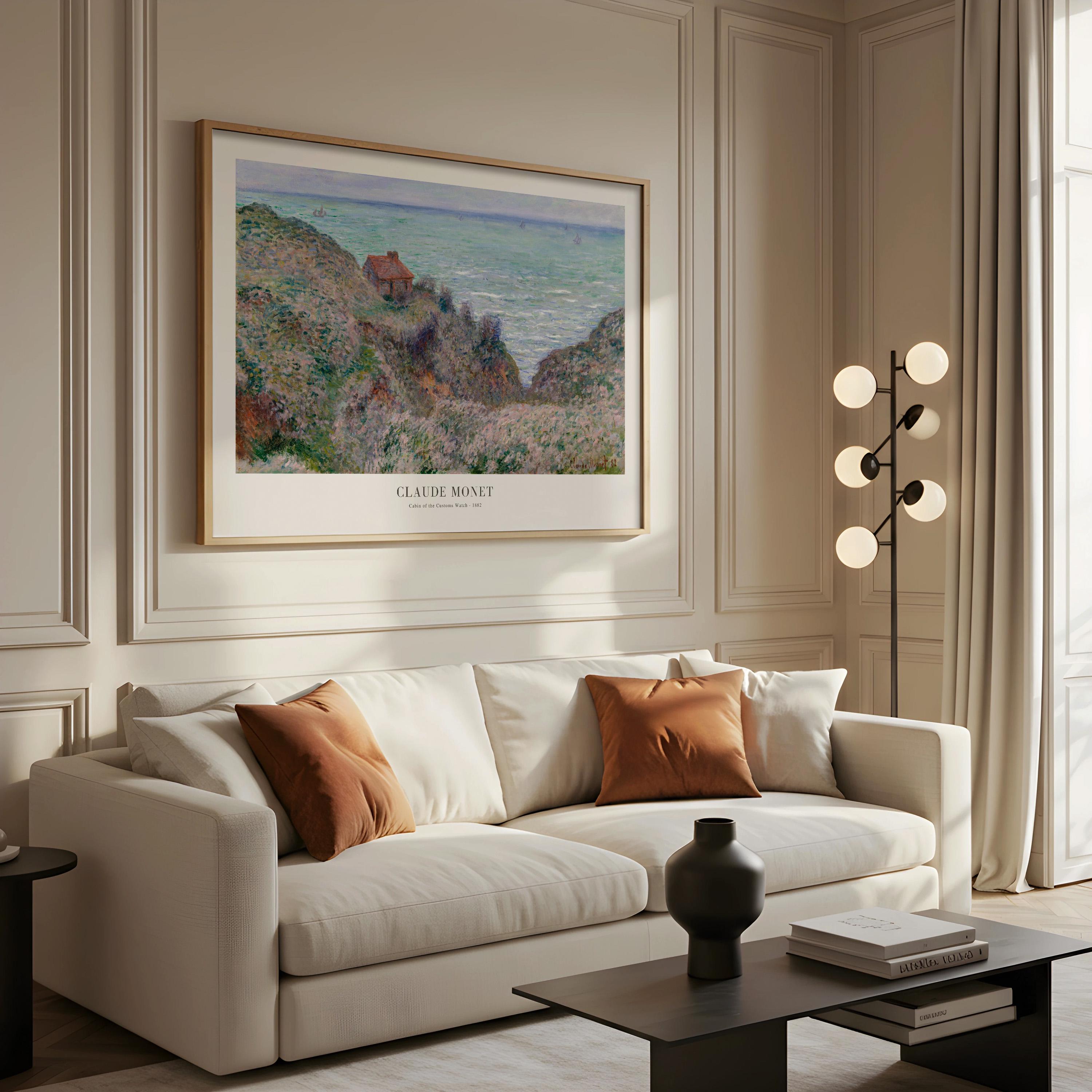 クロード・モネ「税関監視の小屋」額入り風景画 - Etsy 日本