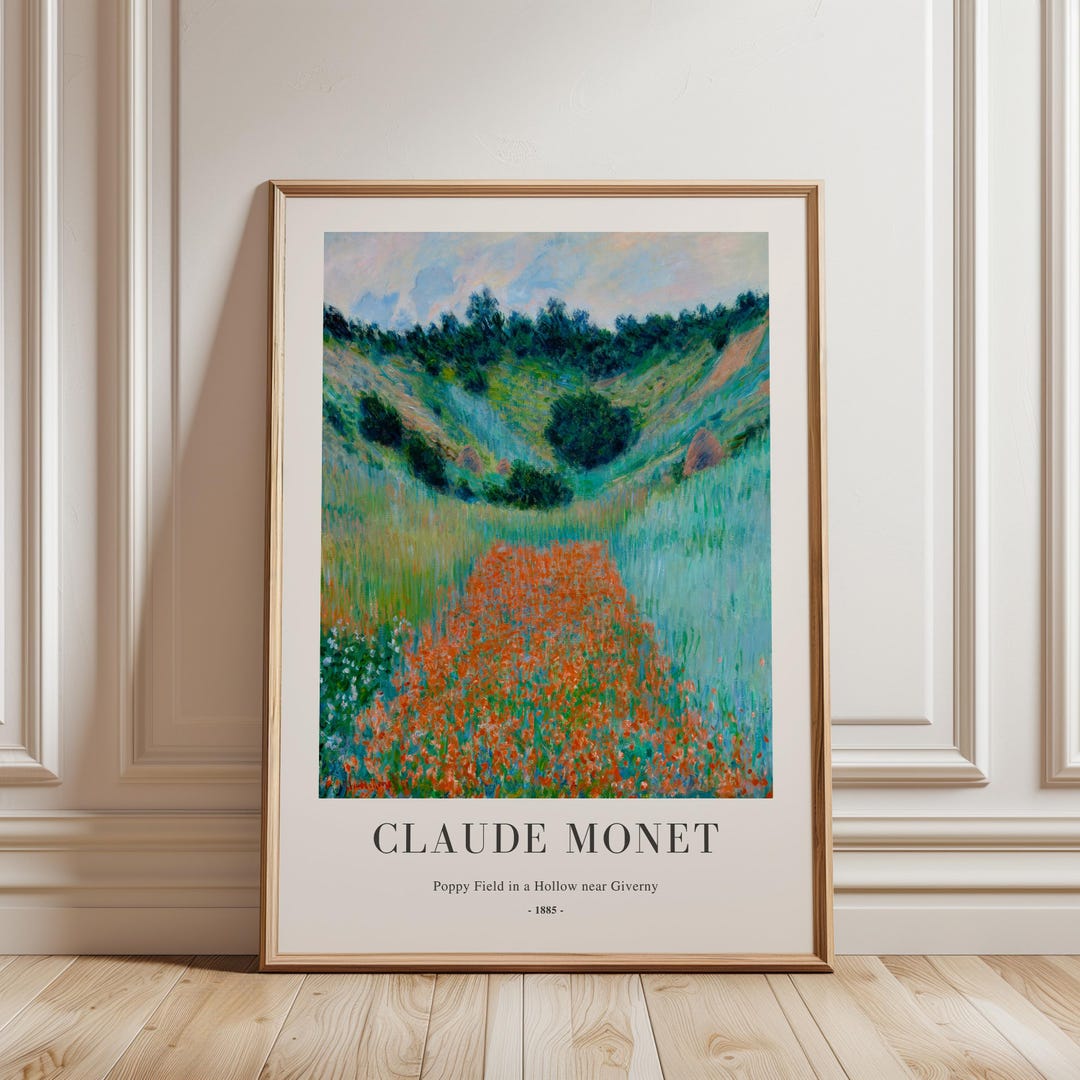 クロード・モネPoppy Field in a Hollow near Give File:Claude Monet - Poppy Field in a Hollow near Giverny