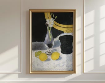 Nature morte avec impression de citrons d'Henri Matisse - Art