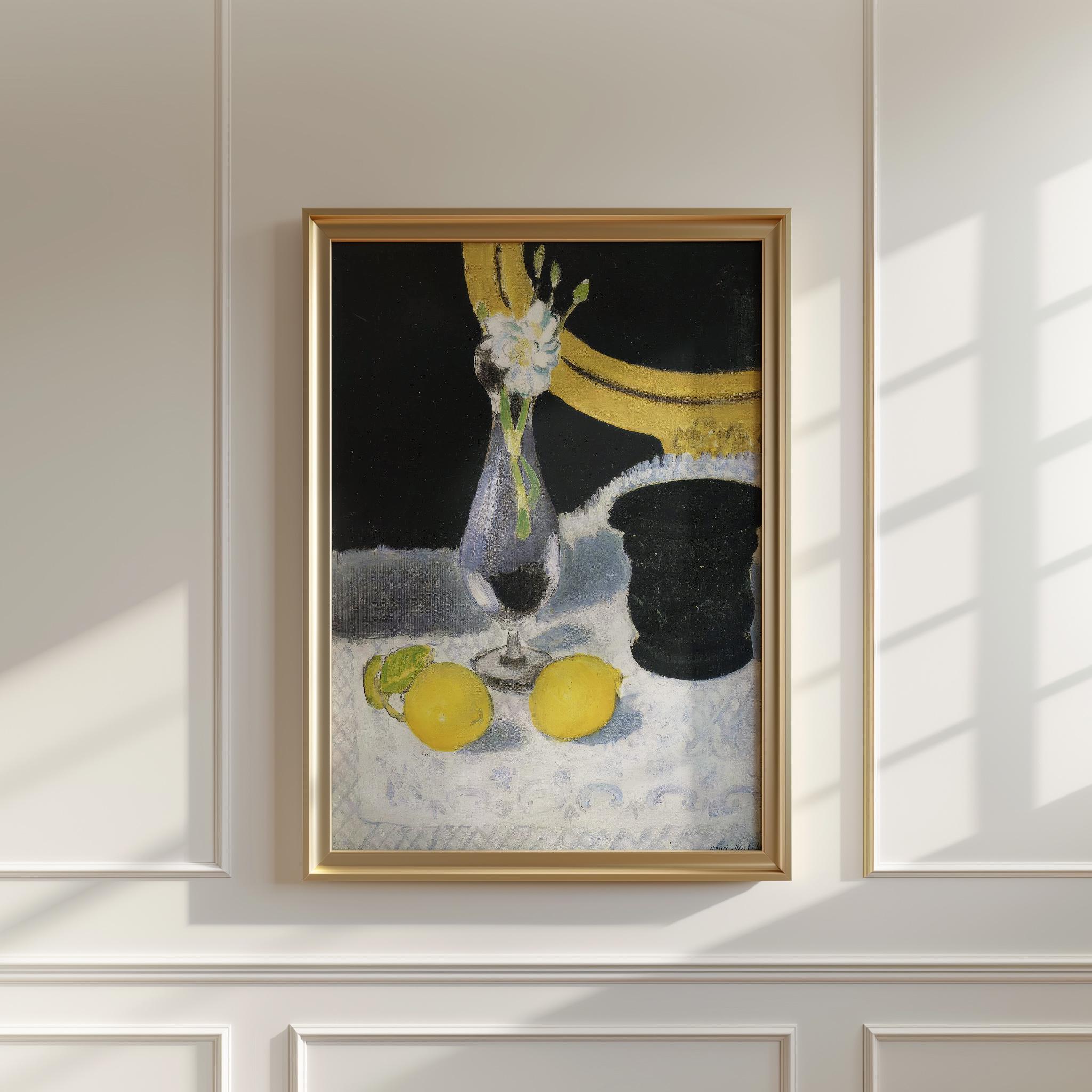 Nature morte avec impression de citrons d'Henri Matisse - Art
