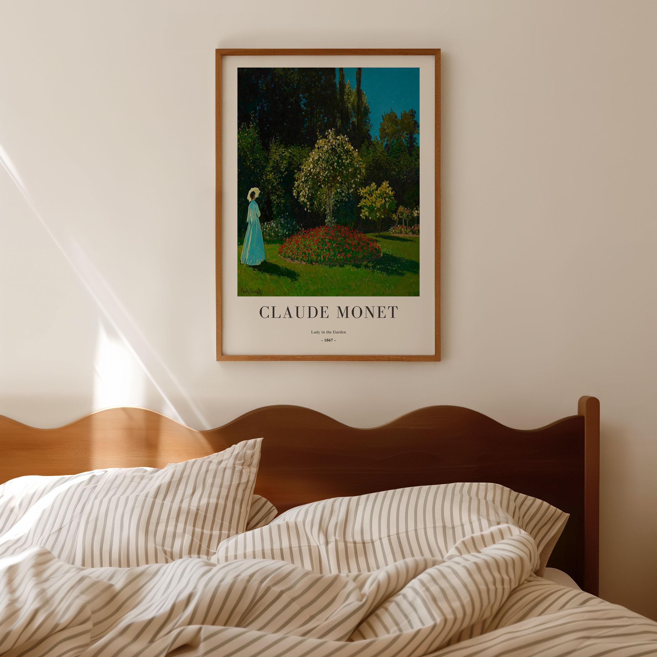 クロード・モネ - 庭の貴婦人 - 額入り印象派風景画 - Etsy 日本
