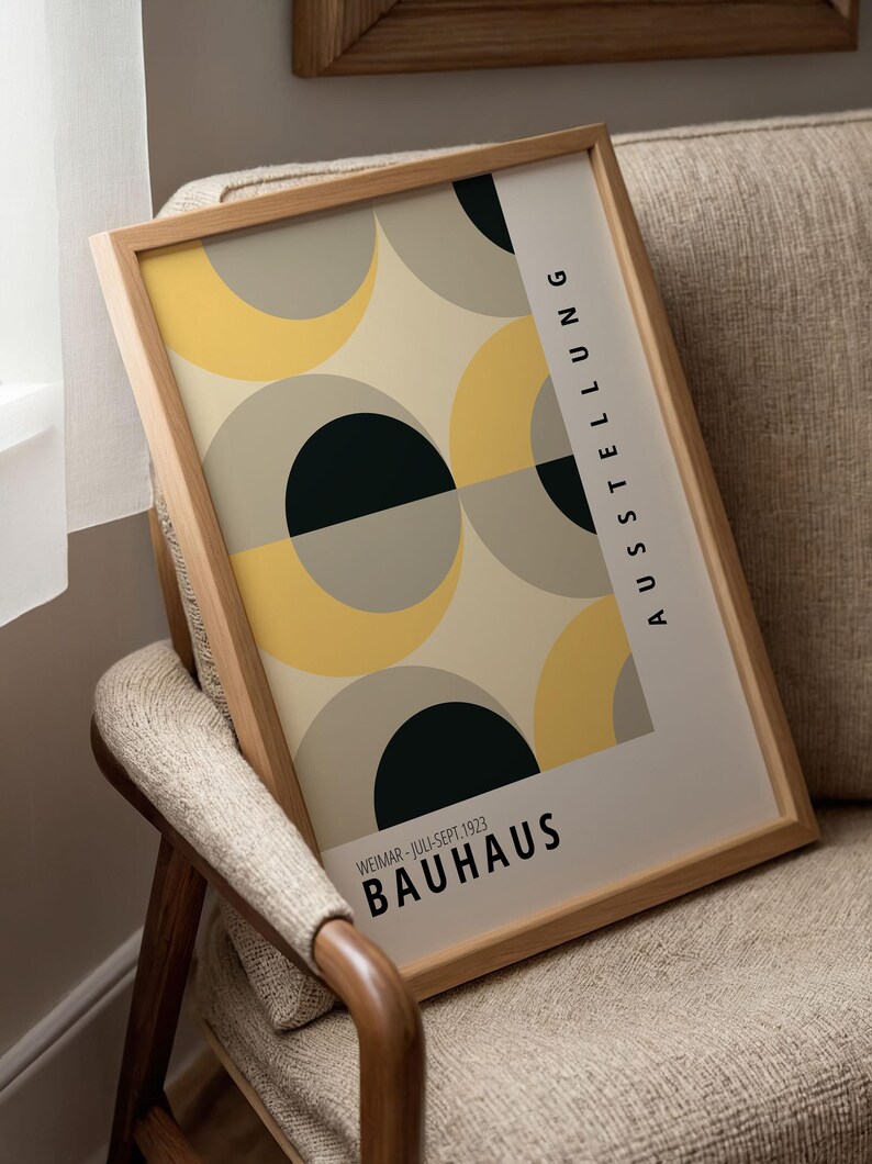 Bauhaus Art Print: Mid-century Modern Minimalist Wall Decor - Etsy