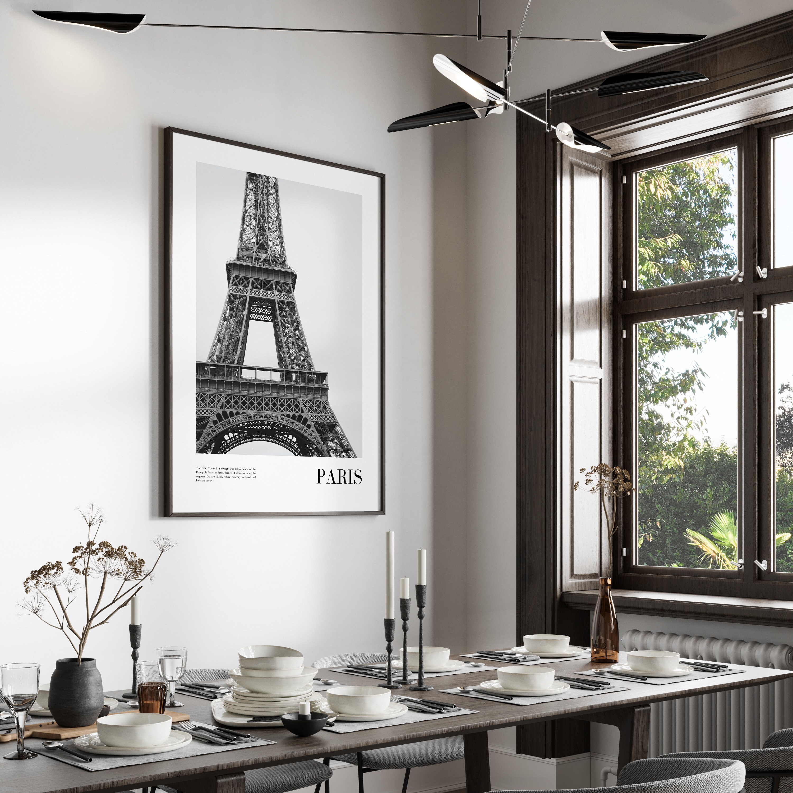 Set of 3 Black and White City Prints, New York Print, Paris Set of 3 Black and White City Prints, New York Print, Paris
