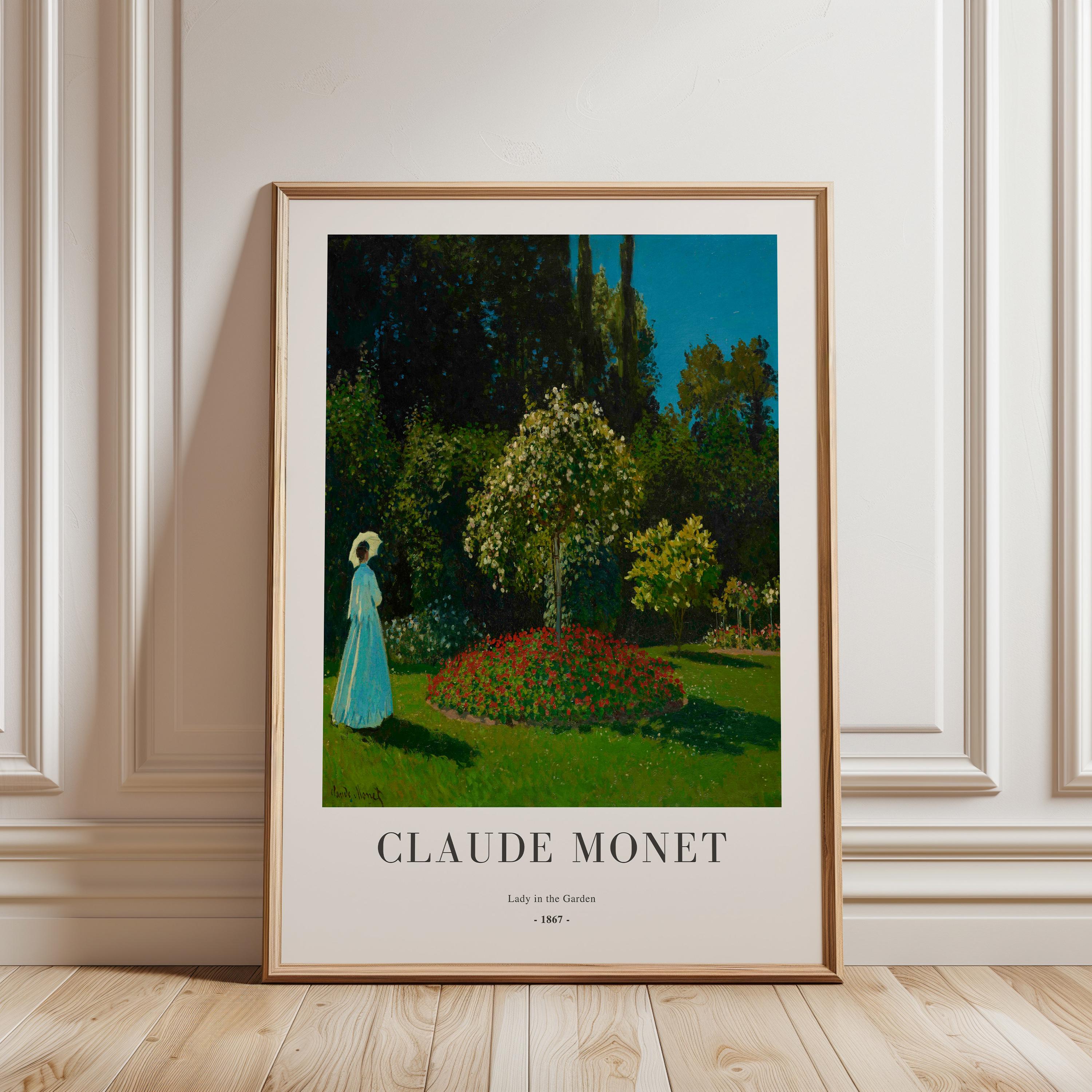 クロード・モネ - 庭の貴婦人 - 額入り印象派風景画 - Etsy 日本