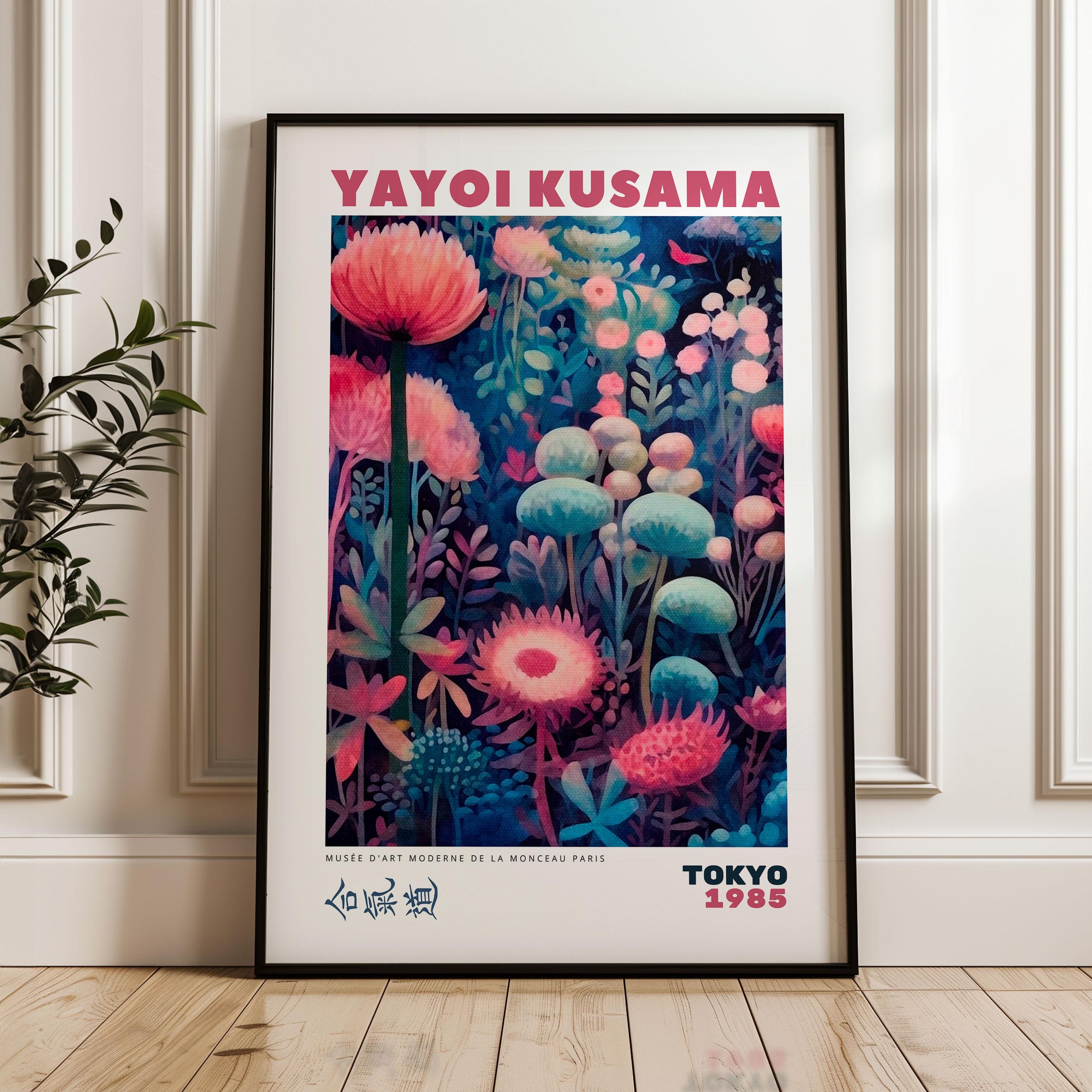 YAYOI KUSAMA Print - Framed Wall Art - Japanese Modern Art