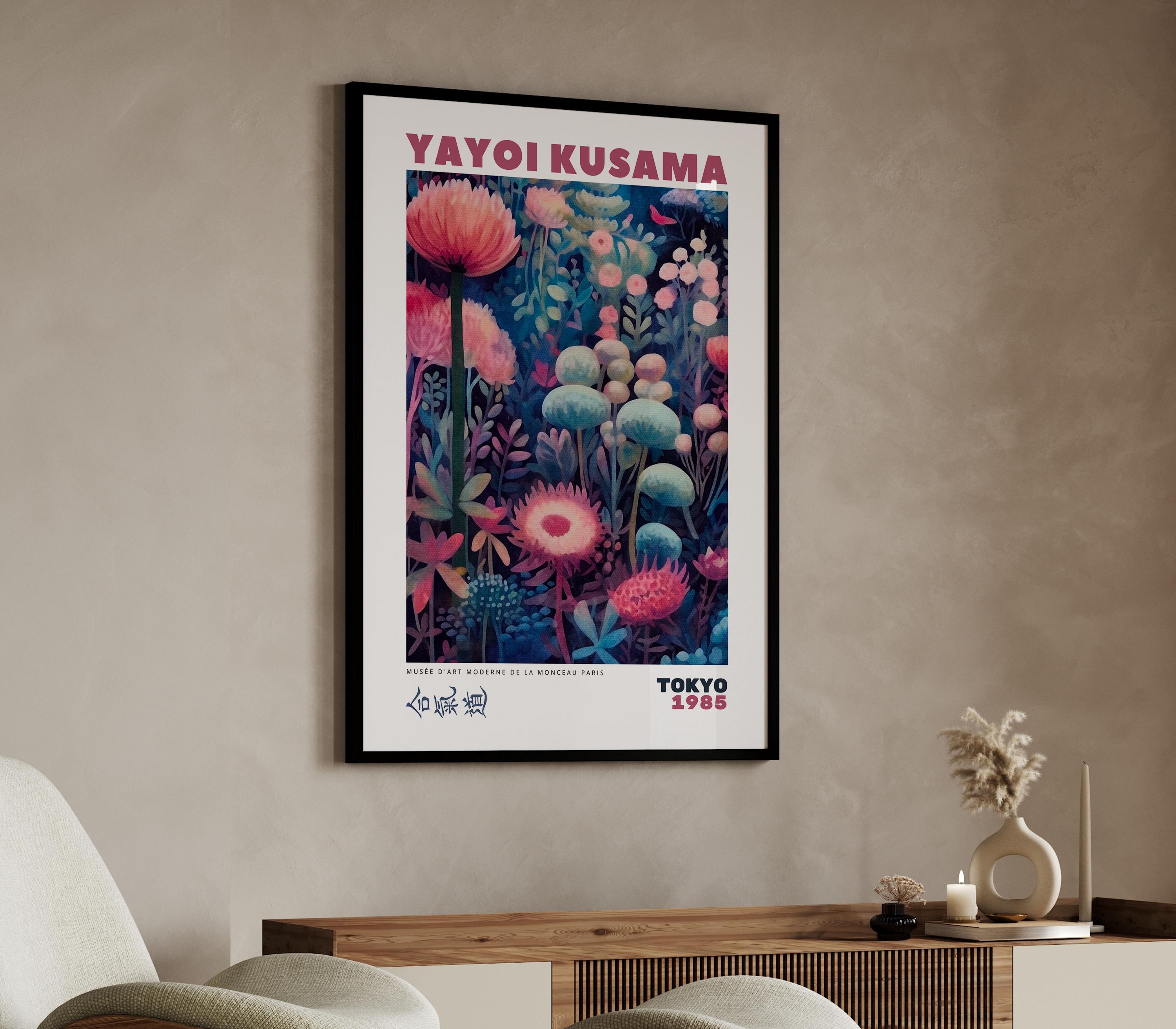 YAYOI KUSAMA Print - Framed Wall Art - Japanese Modern Art