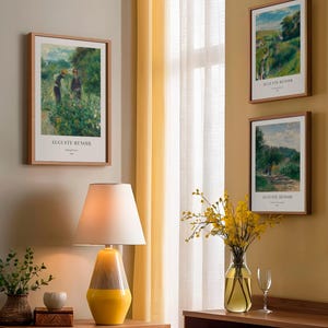 Renoir Poster Set of 3 – Impressionist Vintage Paintings, Classic Museum Art Prints, French Landscape Wall Decor image 18