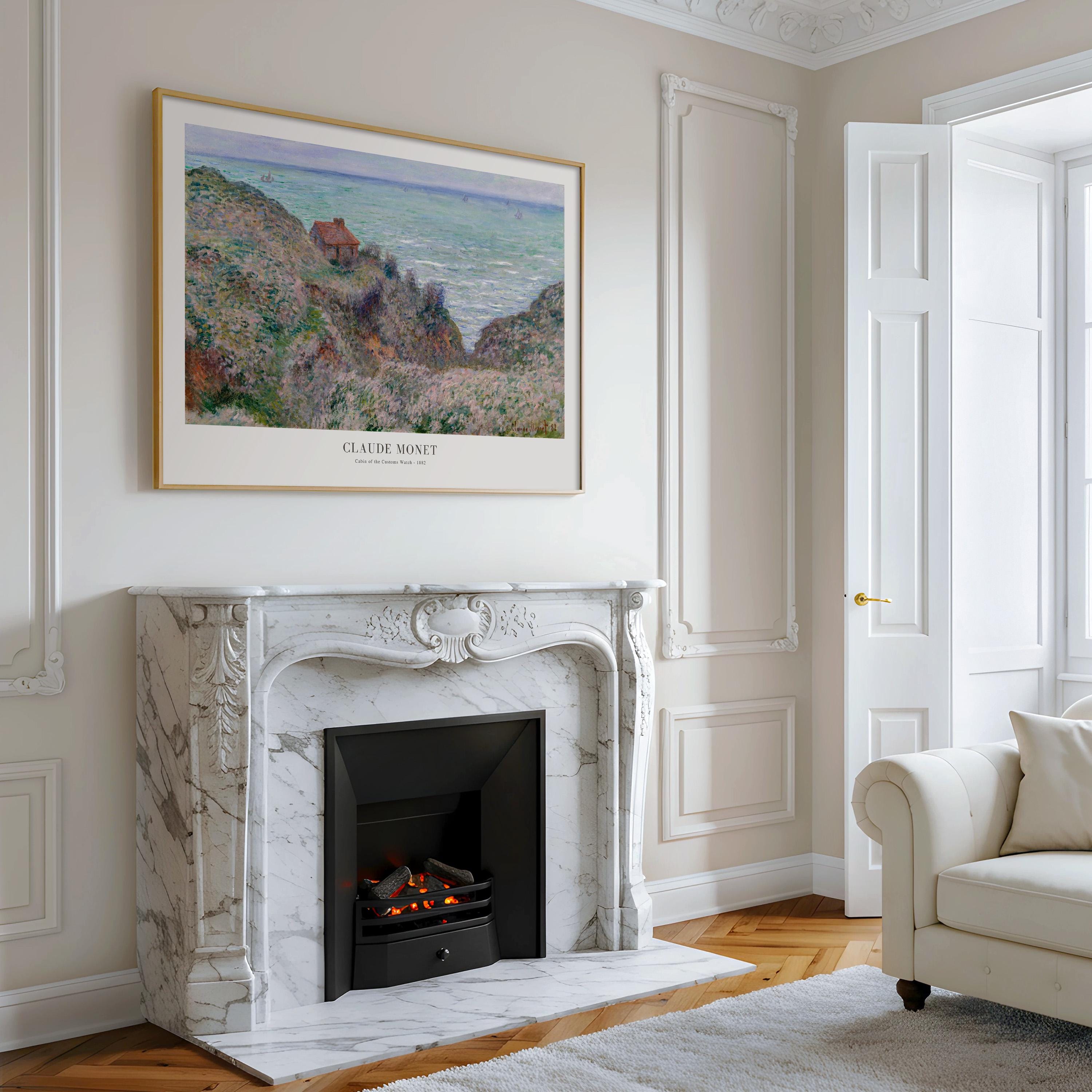 クロード・モネ「税関監視の小屋」額入り風景画 - Etsy 日本