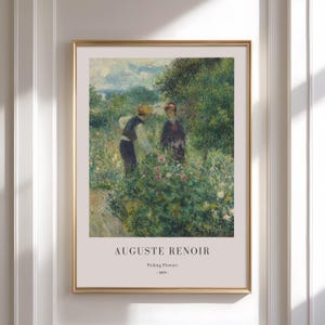 Renoir Poster Set of 3 – Impressionist Vintage Paintings, Classic Museum Art Prints, French Landscape Wall Decor image 5