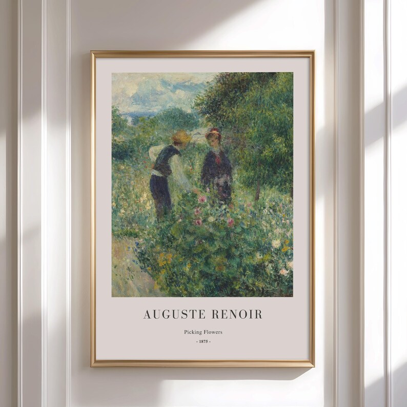 Renoir Poster Set of 3 – Impressionist Vintage Paintings, Classic Museum Art Prints, French Landscape Wall Decor image 5