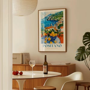 Positano Print: Framed Italian Coastal Wall Art image 18