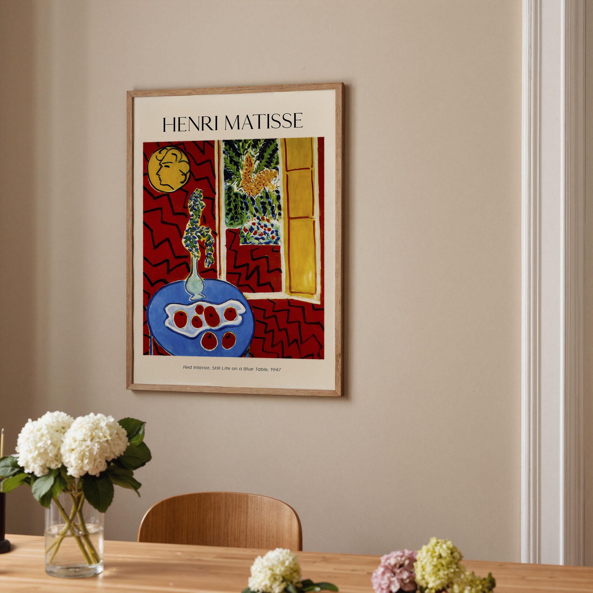 Henri Matisse 'Red Interior' Framed Art Print: Modern Still Life